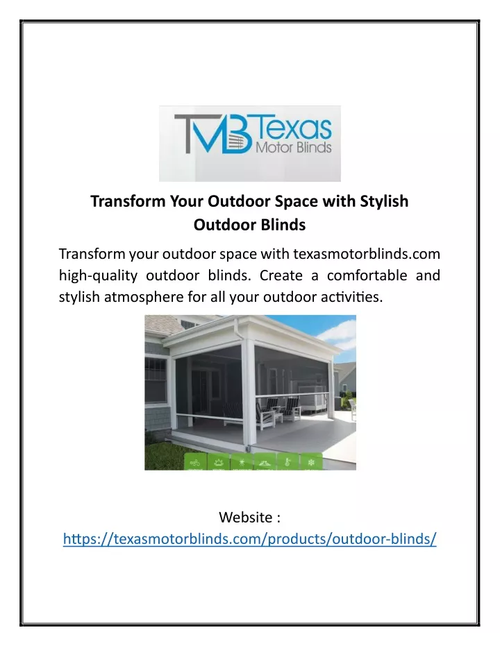 transform your outdoor space with stylish outdoor