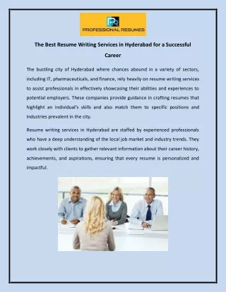 The Best Resume Writing Services in Hyderabad for a Successful Career
