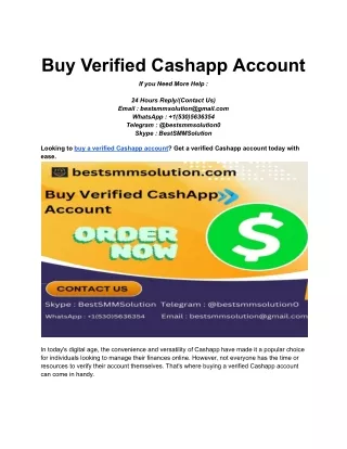 Buy Verified Cashapp Account