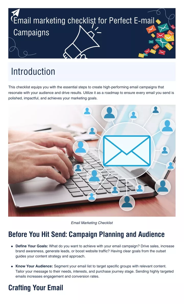 email marketing checklist for perfect e mail