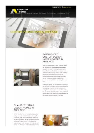 Custom Design Homes Adelaide