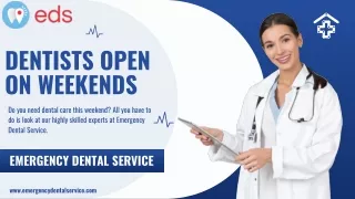 Dentists Open On Weekends - Emergency Dental Service