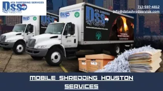Mobile Shredding Houston Services
