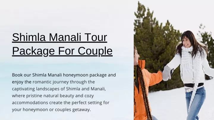 shimla manali tour package for couple