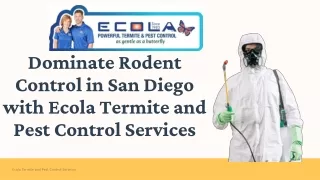 dominate rodent control in san diego with ecola