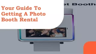 your guide to getting a photo booth rental