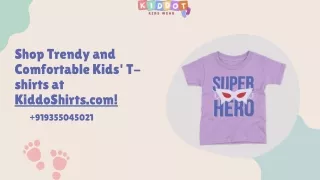 Shop Trendy and Comfortable Kids' T-shirts at KiddoShirts.com! (1)