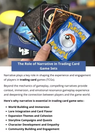 the role of narrative in trading card game sets