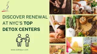 Discover Renewal at NYC's Top Detox Centers