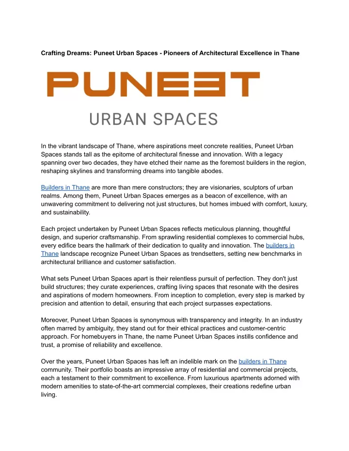 crafting dreams puneet urban spaces pioneers