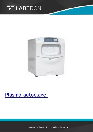 Plasma Autoclave/Power	4.35 kW