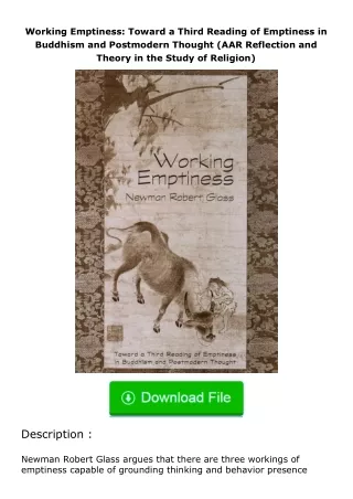 [PDF]❤READ⚡ Working Emptiness: Toward a Third Reading of Emptiness in Buddhism