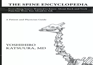 ❤ PDF/READ ⚡  The Spine Encyclopedia: Everything You've Wanted to