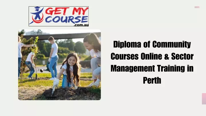 diploma of community courses online sector