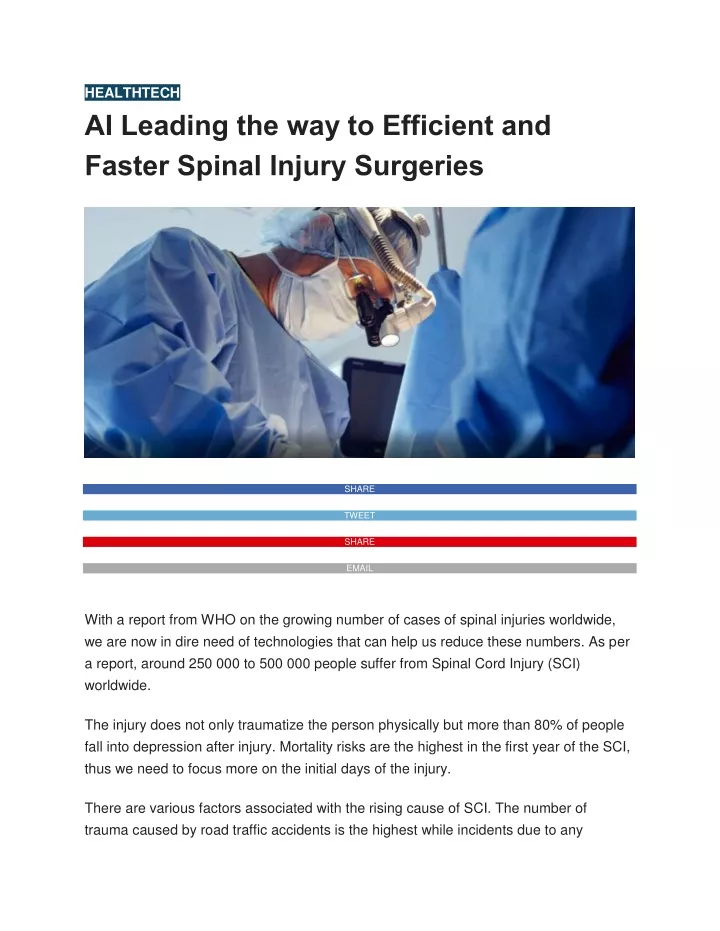 healthtech ai leading the way to efficient