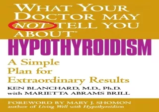 ⭐ DOWNLOAD/PDF ⚡ What Your Doctor May Not Tell You About(TM): Hyp