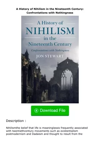 pdf❤(download)⚡ A History of Nihilism in the Nineteenth Century: Confrontation