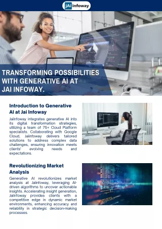 Transforming possibilities with Generative AI at Jaiinfoway