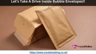 Let’s Take A Drive Inside Bubble Envelopes!!.