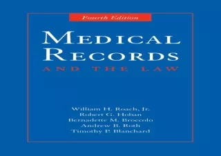 get [PDF] Download Medical Records and the Law