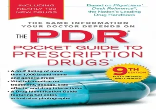 Download  [PDF]  PDR Pocket Guide to Prescription Drugs, 9th Edit
