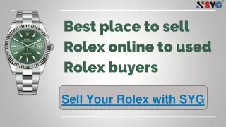 Sell Your Gadget: Best place to sell Rolex online to used Rolex buyers