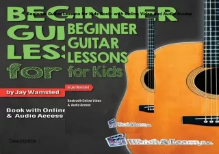 ❤️(download)⚡️ Beginner Guitar Lessons for Kids Book: with Online Video and Audio Access