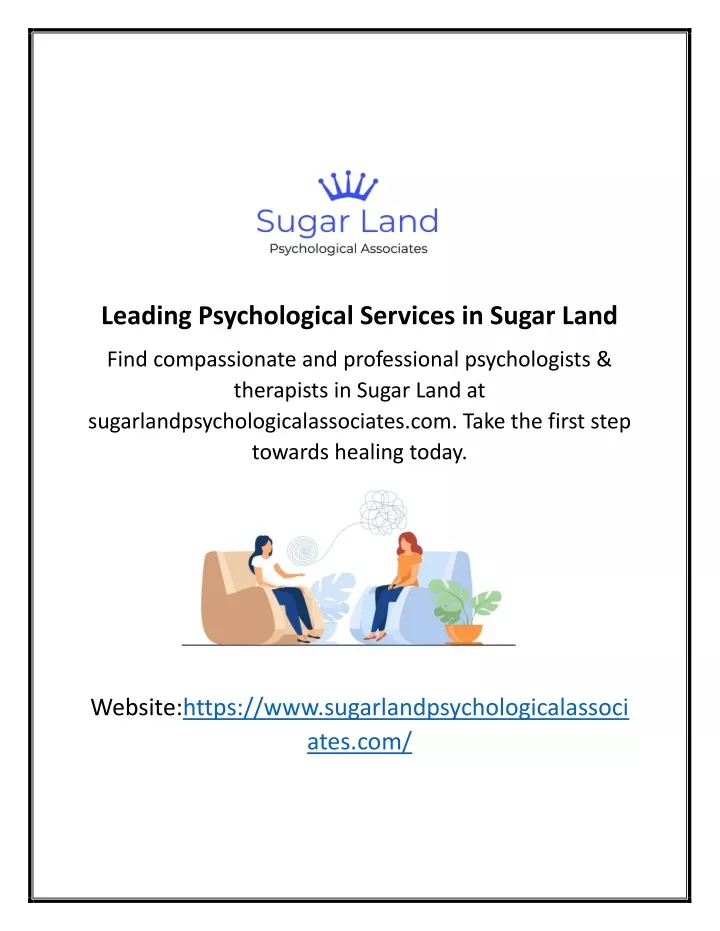 leading psychological services in sugar land