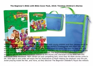 ⚡download The Beginner's Bible with Bible Cover Pack, 2016: Timeless Children’s Stories