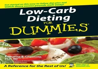 get [PDF] Download Low-Carb Dieting For Dummies