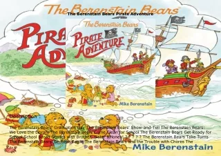 PDF✔️Download❤️ The Berenstain Bears Pirate Adventure