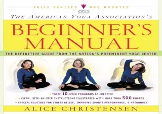 Read  [PDF]  The American Yoga Association Beginner's Manual Full