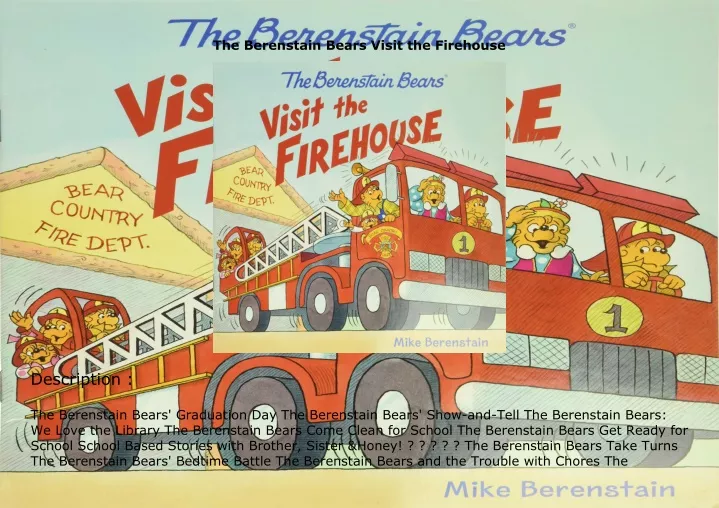 the berenstain bears visit the firehouse