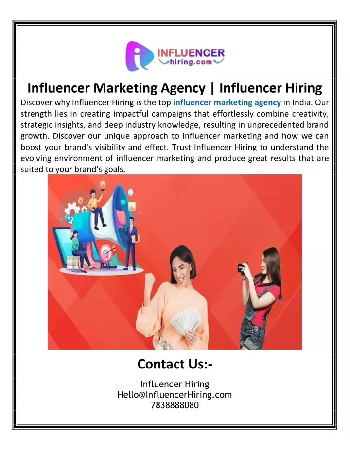 influencer marketing agency influencer hiring
