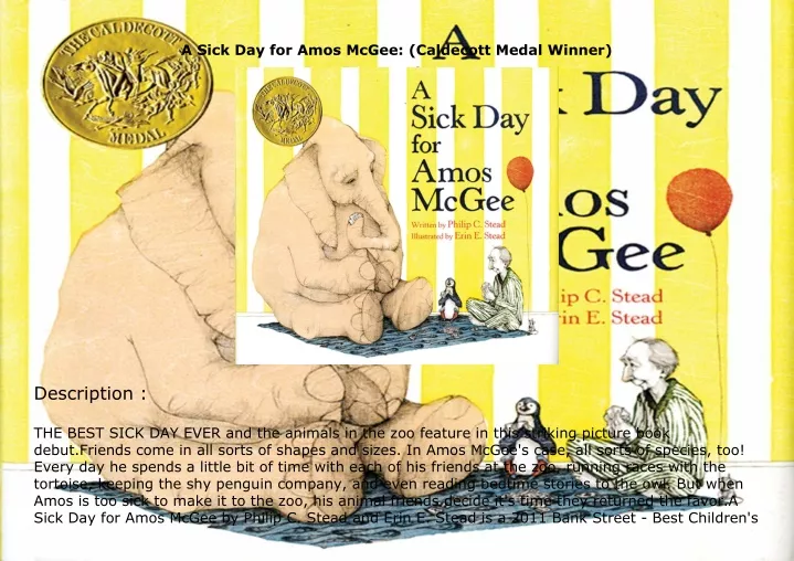 a sick day for amos mcgee caldecott medal winner