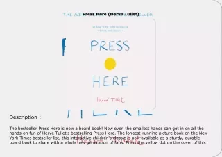 ❤read Press Here (Herve Tullet)