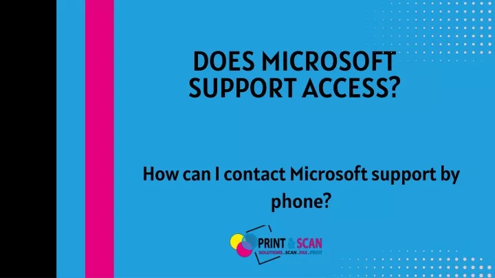 does microsoft support access