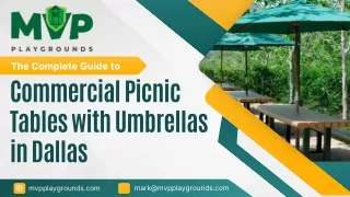 The Complete Guide to Commercial Picnic Tables with Umbrellas in Dallas