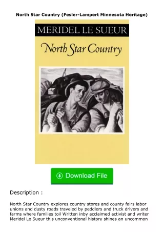download⚡[PDF]❤ North Star Country (Fesler-Lampert Minnesota Heritage)