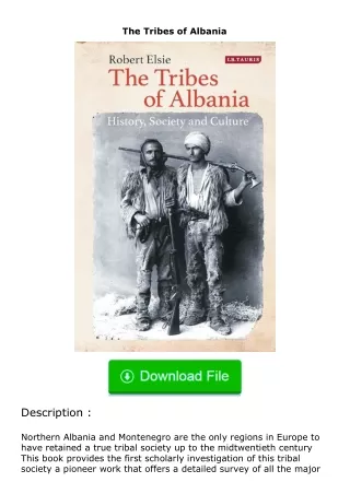 Download❤[READ]✔ The Tribes of Albania