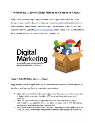 Digital Marketing Courses in Nagpur