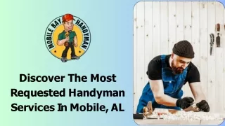 Discover The Most Requested Handyman Services In Mobile, AL