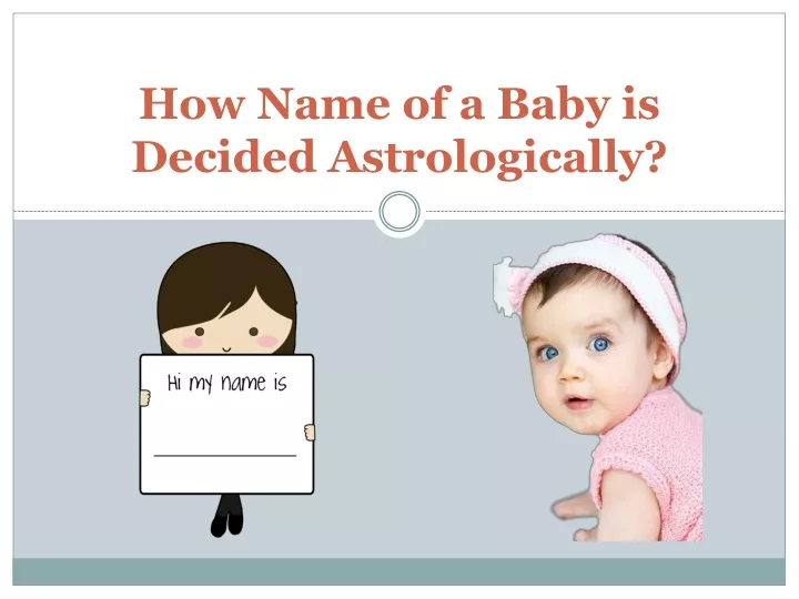 how name of a baby is decided astrologically