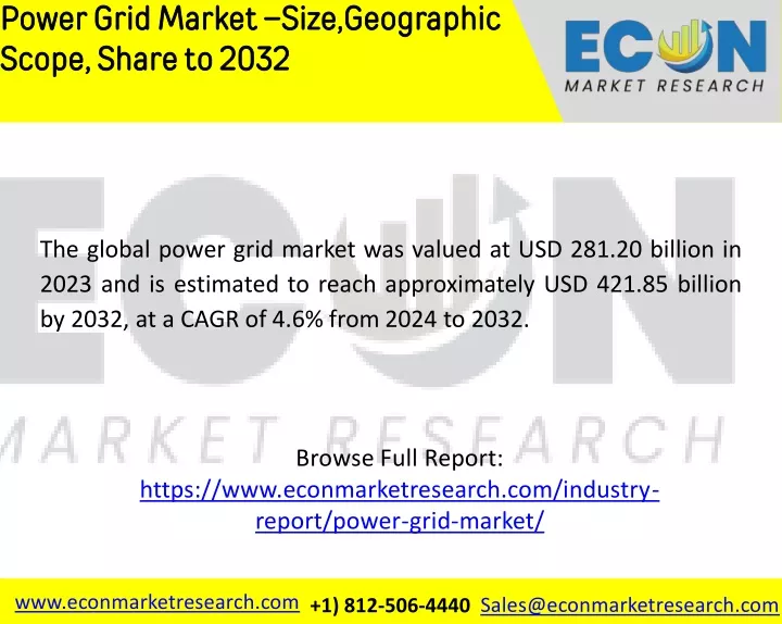 power grid market size geographic scope share