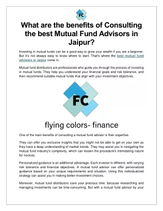 what are the benefits of consulting the best