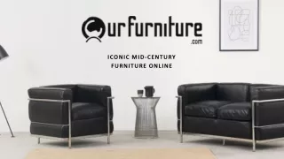 Get Mid Century Sofas made with Modern Leather from OurFurniture