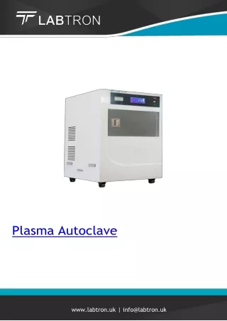 Plasma Autoclave/Power	2.6 kW