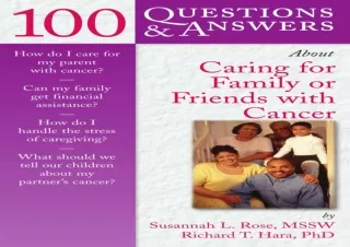 [PDF] DOWNLOAD  100 Questions & Answers About Caring for Family o