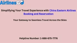China Eastern Airlines Booking and Reservation