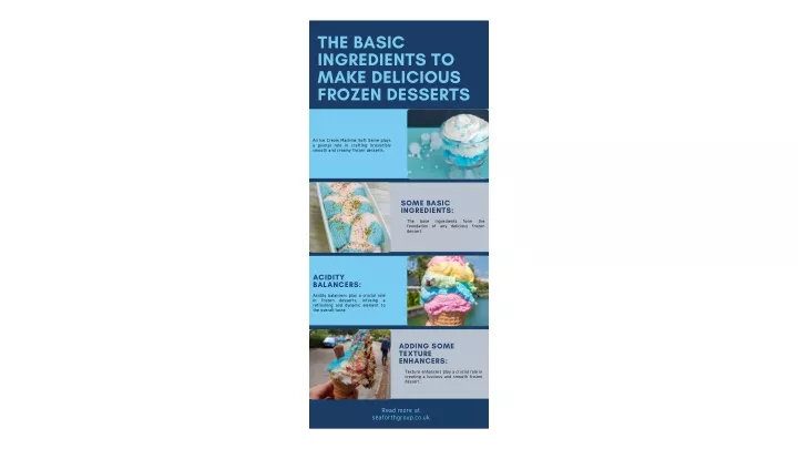 the basic ingredients to make delicious frozen